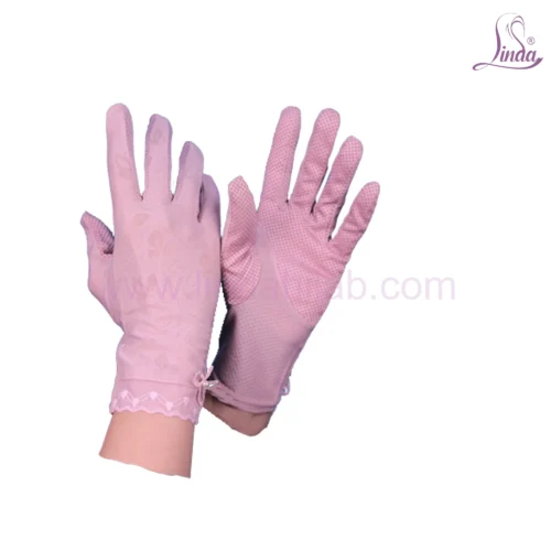 Linda Ladies Rayon Dantel Gloves - Adjustable Drawstring Design - UV Protection Gloves - Image 4