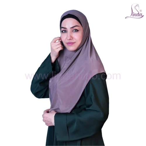LADIES RAYON ONE PC HIJAB IN DUSTY MAUVE - Image 1