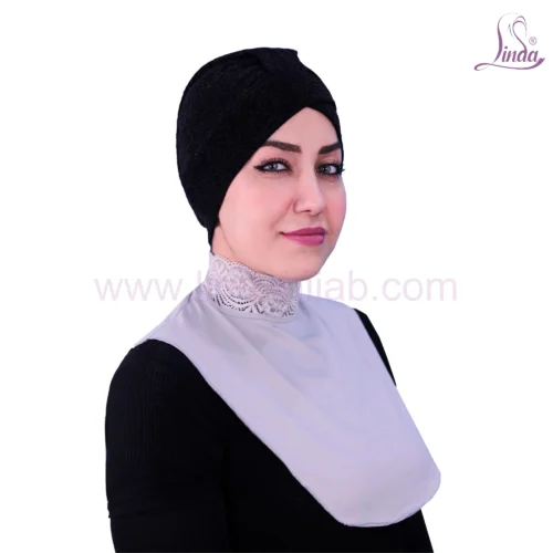 LADIES PLAINE COTTON DANTEL NECK COVER CRYSTAL - Image 5
