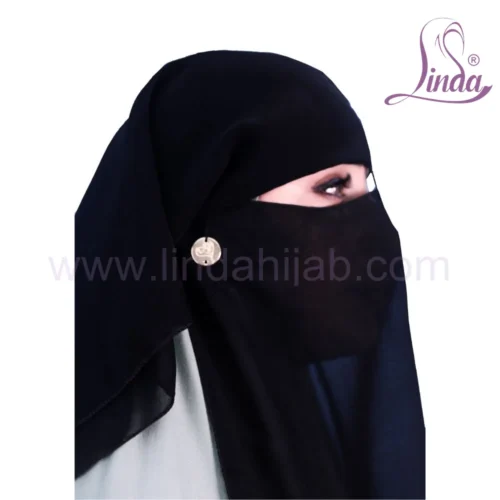 Linda Premium Black Niqab - Comfortable Daily Wear Hijab - Image 10