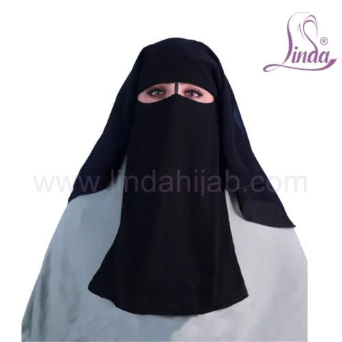 Linda Premium Black Niqab - Comfortable Daily Wear Hijab - Image 9