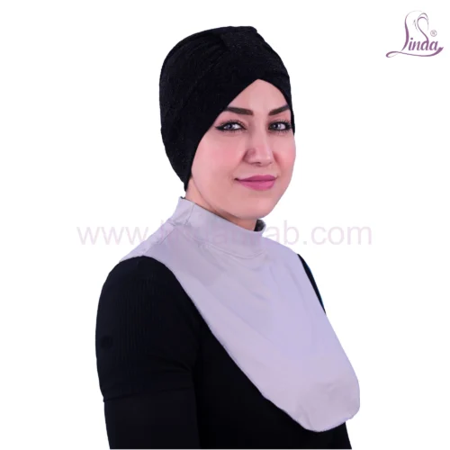Radiant Ladies Plain Cotton Neck Cover with Dentelle Glow - Image 1