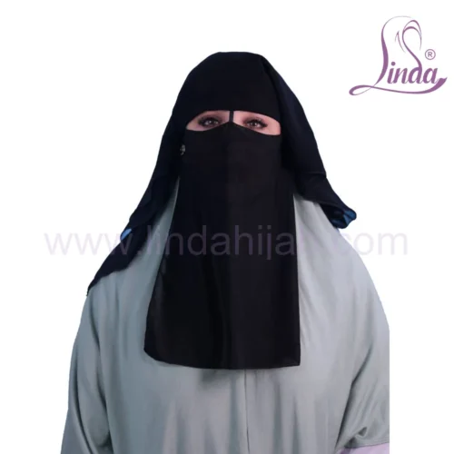Linda Premium Black Niqab - Comfortable Daily Wear Hijab - Image 8