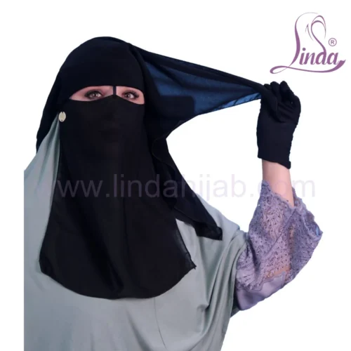 Linda Premium Black Niqab - Comfortable Daily Wear Hijab - Image 7