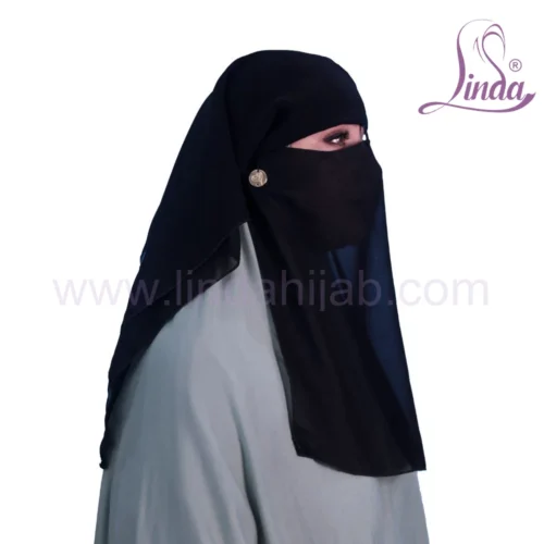 Linda Premium Black Niqab - Comfortable Daily Wear Hijab - Image 12