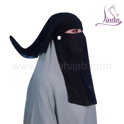 Linda Premium Black Niqab - Comfortable Daily Wear Hijab - Image 11