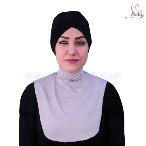 LADIES PLAINE COTTON DANTEL NECK COVER CRYSTAL - Image 1