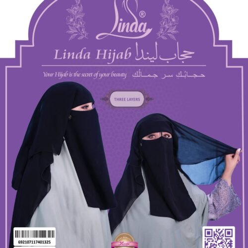 Linda Premium Black Niqab - Comfortable Daily Wear Hijab - Image 13