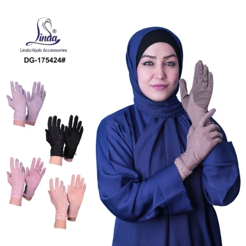 Linda Ladies Rayon Dantel Gloves - Adjustable Drawstring Design - UV Protection Gloves - Image 6