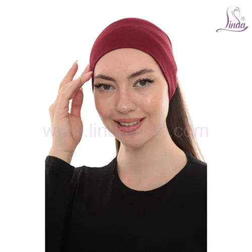Premium Ponytail Turban Cap – Stretch Jersey Hijab Undercap - Image 5