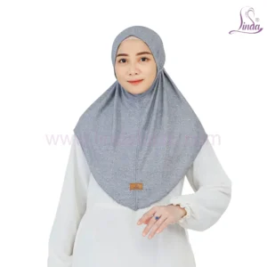 Elegant Textured Beautiful Grey Hijab for Girls - Soft & Stylish Wear