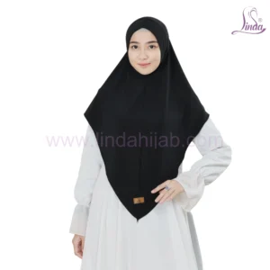 Classic Solid Black Hijab for Girls - Timeless & Comfortable Wear