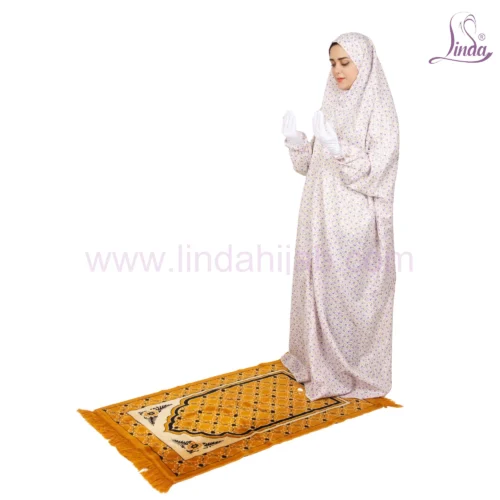 WOMEN'S PREMIUM PRAYER DRESS WITH HIJAB - LAVENDER FLORAL COLLECTION - Image 2