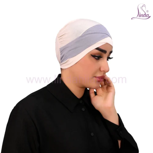 Maroon & Black Dual-Tone Cross Turban – Bold & Stylish Fit - Image 3