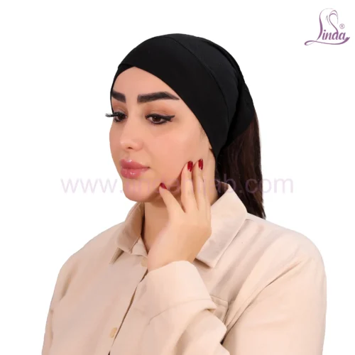 Dusty Rose Cross-Front Jersey Turban – Chic & Minimalist - Image 3