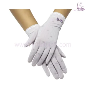 Elegant Bridal Lace Gloves with Wrist Bow