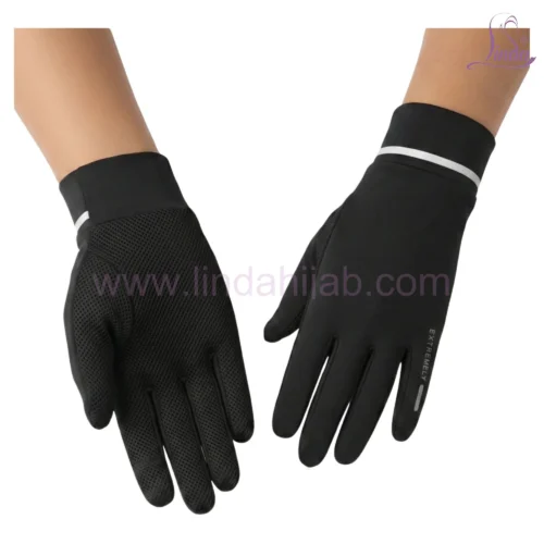 Lace-Trimmed Bridesmaid Formal Gloves - Image 2