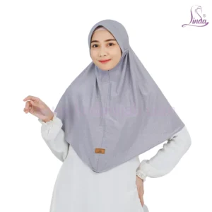 Sophisticated Patterned Grey Hijab for Girls - Stylish, Comfortable & Modest Wear