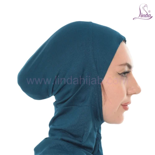 Deep Teal Jersey Turban for Women – Soft & Stylish Fit - Image 3