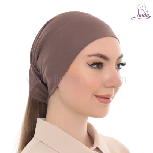 Mocha Brown Tie Back Turban Bandana – Elegant & Comfy - Image 3