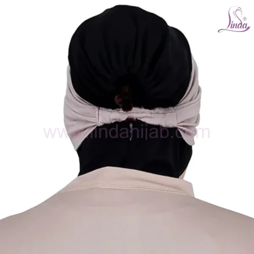 Stylish Beige Turban for Girls – Soft, Elegant & Comfortable Wear - Image 3