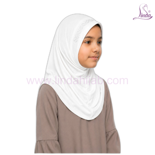 Girls Rhinestone Pull-On Hijab – Instant One-Piece Kids Hijab (8 Colors) - Image 24