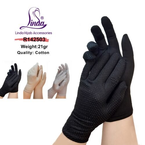 Elegant Ivory Bridal Gloves with Textured Dot Pattern - Image 4