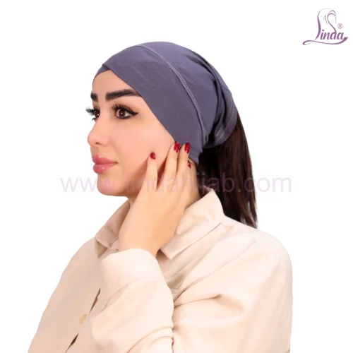 Dusty Rose Cross-Front Jersey Turban – Chic & Minimalist - Image 4