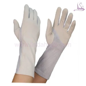 Premium Satin Gloves with Textured Grip Detail