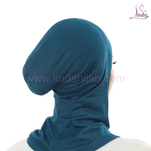 Deep Teal Jersey Turban for Women – Soft & Stylish Fit - Image 4