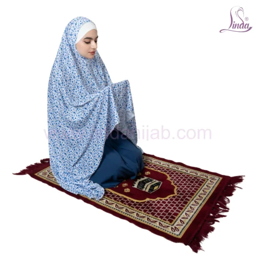 Floral Printed Prayer Outfit with Matching Prayer Mat – Modest & Comfortable - Image 4