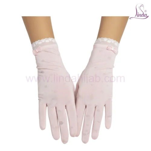 Elegant Bridal Lace Gloves with Wrist Bow - Image 5