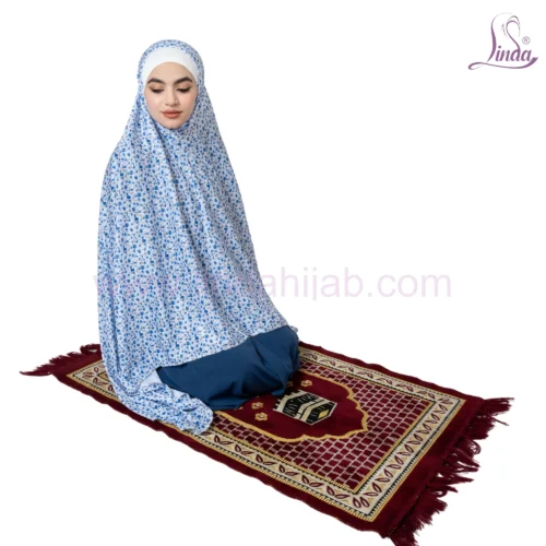 Floral Printed Prayer Outfit with Matching Prayer Mat – Modest & Comfortable - Image 5