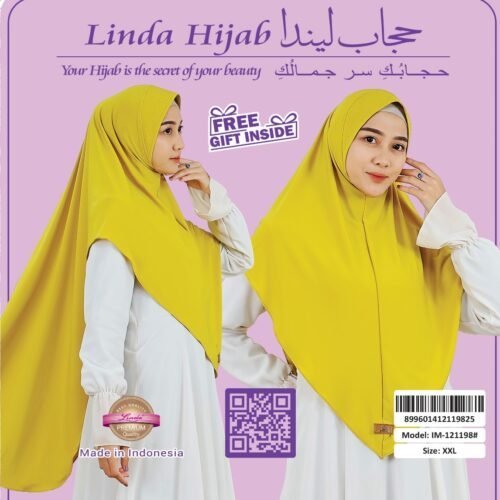 MODERN PTD JERSEY JAGUAR HIJAB – LEMON YELLOW - Image 4