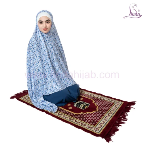 Floral Printed Prayer Outfit with Matching Prayer Mat – Modest & Comfortable - Image 6