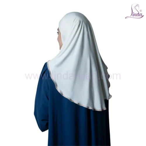Two-Tone Modest Rayon Hijab with Elegant Detailing - Image 6