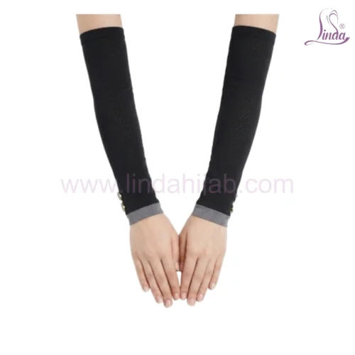 Fashionable Black Arm Sleeves for Modest Wear - Image 6