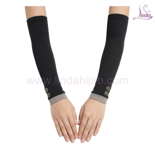 Fashionable Black Arm Sleeves for Modest Wear - Image 7
