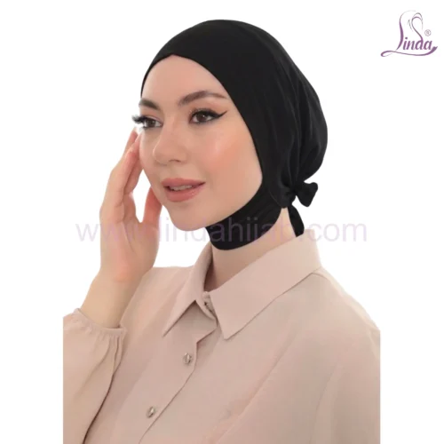 Minimalist Jersey Turban Hijab Cap – Lightweight Stretch Undercap - Image 3
