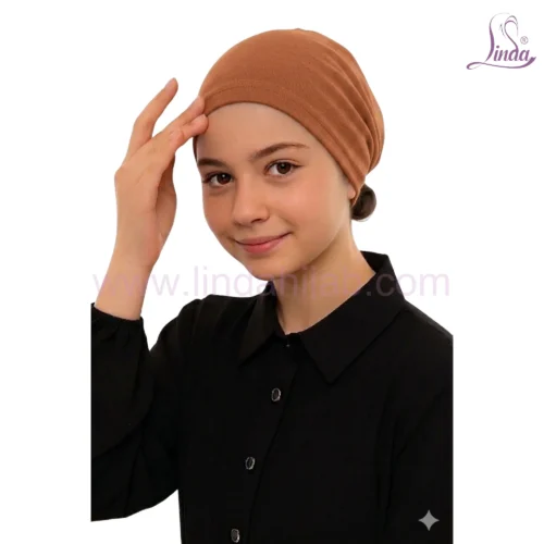 Girls Jersey Turban Cap – Soft Lightweight Hijab Undercap - Image 4