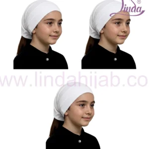 Premium Girls Jersey Turban Hijab Cap – Soft Stretch Islamic Undercap