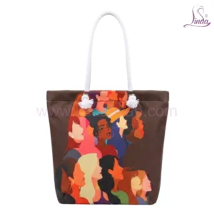 Diverse Women Tote Bag | Unity Portrait Canvas Shoulder Bag for Women