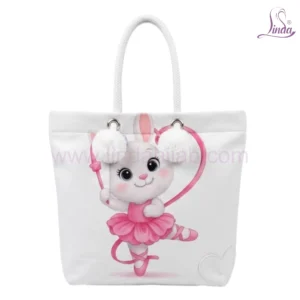 Dubai Sunset Skyline Tote Bag – Burj Al Arab & Burj Khalifa Canvas Beach Bag for Women