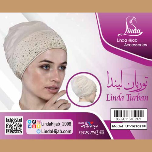 Champagne Shimmer Jersey Turban – Glamorous & Secure Fit - Image 6