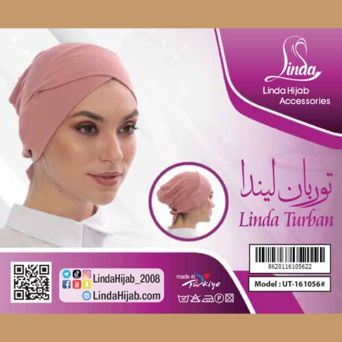 Rose Pink Cross-Front Jersey Turban – Soft Comfort & Perfect Grip - Image 5