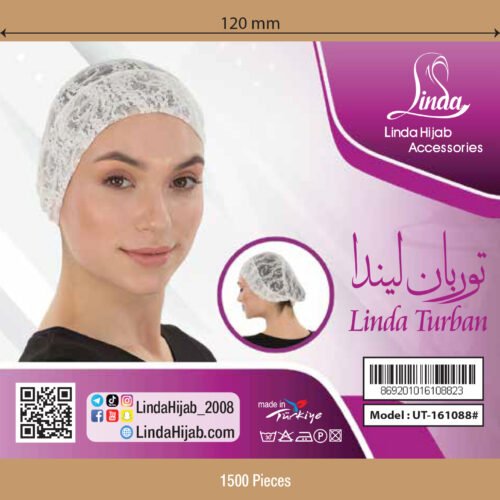 Lace Garden Green Hijab Under-cap – Stylish & Breathable Fit - Image 4