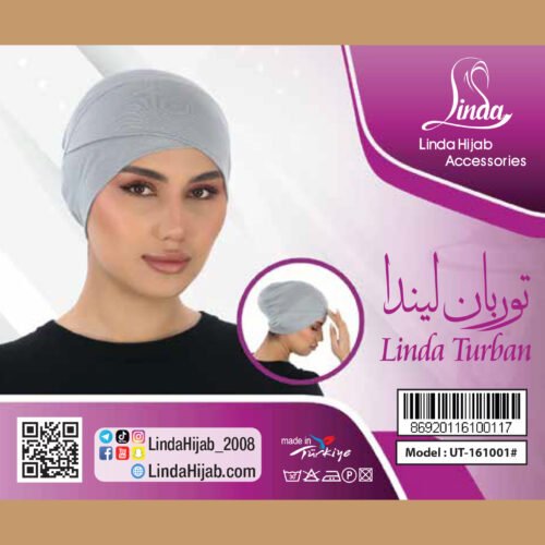 Soft Peach Cross-Front Jersey Turban – Delicate & Modern Fit - Image 3