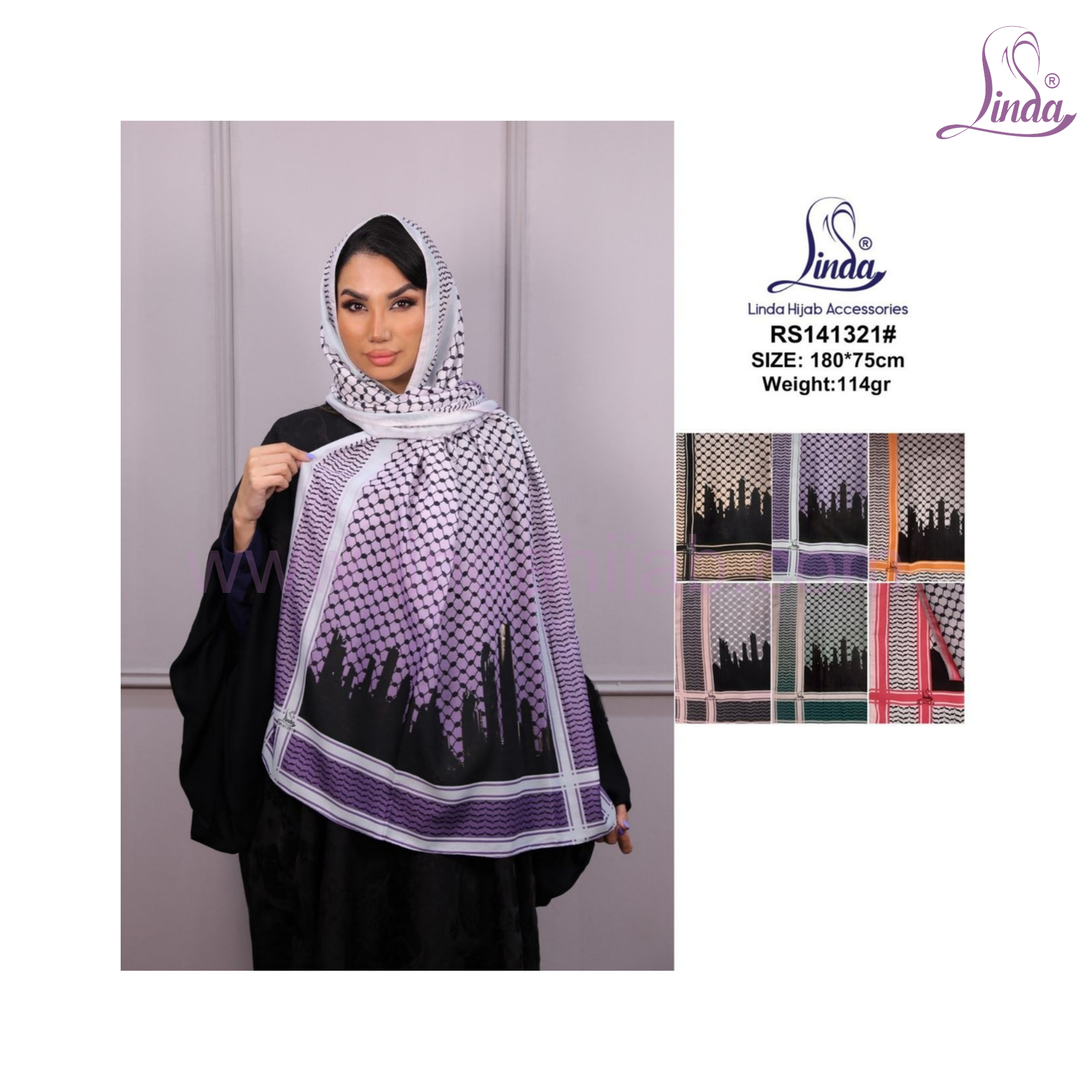 Linda Dubai Shawl & Pashmina Hijab Scarf — Printed Viscose Wrap & Jacquard Pashmina Stole | 44 Designs