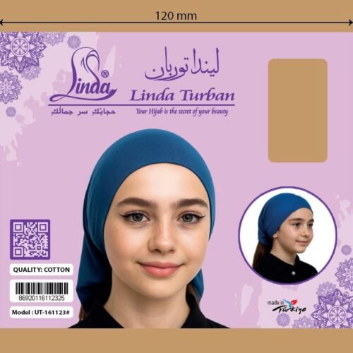 Kids Ninja Ciput Turban – Bold Royal Blue - Image 4
